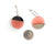 Circular Pink & Pewter Mirror Earrings - Small-Earrings-Marianne Villalobos-Pistachios
