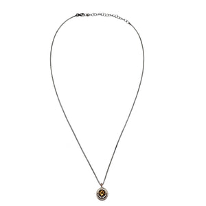 Citrine Domed Gemstone Pendant-Necklaces-Joanna Gollberg-Pistachios