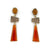 Citrine, Quartz & Carnelian Earrings-Earrings-Heather Guidero-Pistachios