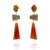 Citrine, Quartz & Carnelian Earrings-Earrings-Heather Guidero-Pistachios