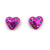 Claire Webb - "Heart Studs - Fuchsia"-Earrings-Earrings Galore-Pistachios
