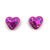 Claire Webb - "Heart Studs - Fuchsia"-Earrings-Earrings Galore-Pistachios