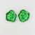 Claire Webb - "Quintuple Puff Studs in Lime Leaf"-Earrings-Earrings Galore-Pistachios