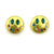 Claire Webb - "Smiley Studs - Chartreuse"-Earrings-Earrings Galore-Pistachios