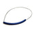 Classic Blue Anodized Aluminum V Necklace-Necklaces-Ursula Muller-Pistachios