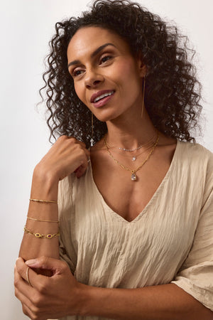 Clear Diamond Drop Necklace-Necklaces-Todd Pownell-Pistachios