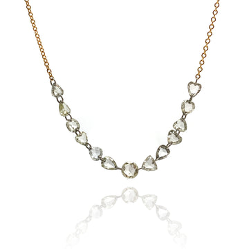 Clear Diamond Strand Necklace