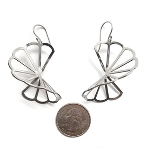 Cloud Fold Earrings - Pistachios