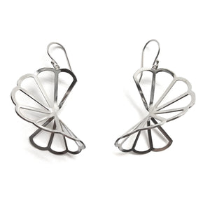 Cloud Fold Earrings - Pistachios