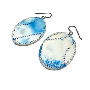 Cloud Oval Earrings-Earrings-Myung Urso-Pistachios