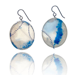 Cloud Oval Earrings-Earrings-Myung Urso-Pistachios