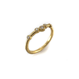 Cluster Diamond Ring-Rings-Yasuko Azuma-Pistachios