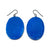Cobalt Blue Oval Earrings-Earrings-Myung Urso-Pistachios