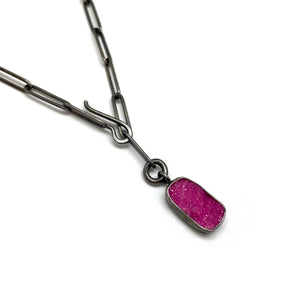 Cobalto Lariat Necklace-Necklaces-Emily Rogstad-Pistachios