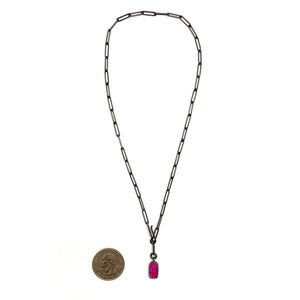 Cobalto Lariat Necklace-Necklaces-Emily Rogstad-Pistachios