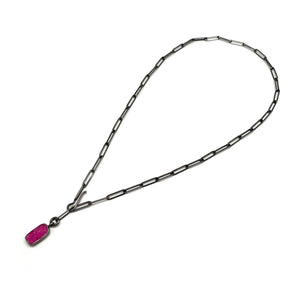 Cobalto Lariat Necklace-Necklaces-Emily Rogstad-Pistachios