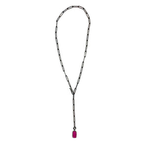 Cobalto Lariat Necklace-Necklaces-Emily Rogstad-Pistachios