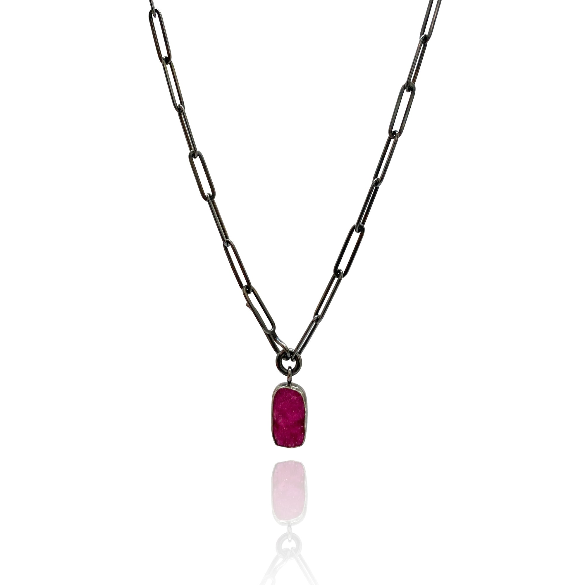 Cobalto Lariat Necklace-Necklaces-Emily Rogstad-Pistachios