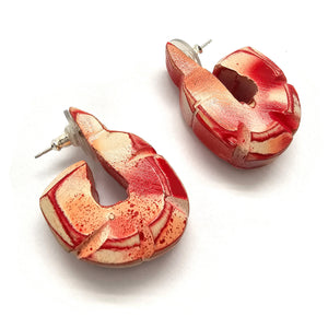 Cocktail Shrimp Earrings-Earrings-Morgan Hill-Pistachios
