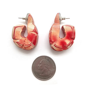 Cocktail Shrimp Earrings-Earrings-Morgan Hill-Pistachios