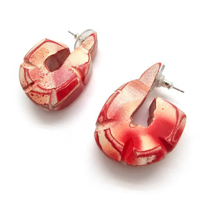 Cocktail Shrimp Earrings-Earrings-Morgan Hill-Pistachios