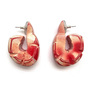 Cocktail Shrimp Earrings-Earrings-Morgan Hill-Pistachios