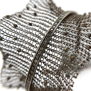 Cognac Diamond Cuff-Bracelets-Sowon Joo-Pistachios