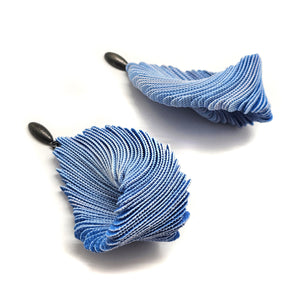 Comme Tolio with Oval Posts - Light Blue-Earrings-Yong Joo Kim-Pistachios