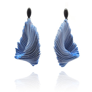 Comme Tolio with Oval Posts - Light Blue-Earrings-Yong Joo Kim-Pistachios