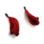 Comme Tolio with Oval Posts - Red-Earrings-Yong Joo Kim-Pistachios