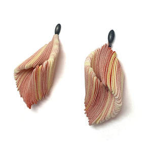 Comme duVitro with Oval Post - Peach-Earrings-Yong Joo Kim-Pistachios