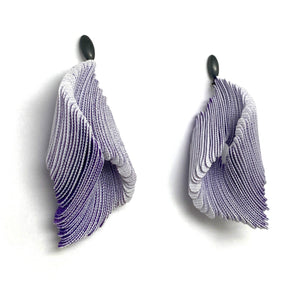 Comme duVitro with Oval Post - Purple-Earrings-Yong Joo Kim-Pistachios