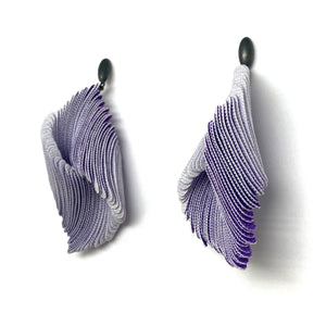 Comme duVitro with Oval Post - Purple-Earrings-Yong Joo Kim-Pistachios