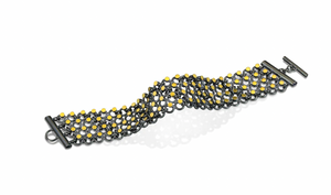 Confetti Grid Bracelet - Thin-Bracelets-Heather Guidero-Pistachios
