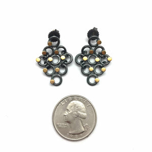 Confetti Grid Earrings - Small-Earrings-Heather Guidero-Pistachios