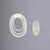 Constanza Nolé - "Asymmetric - Off White"-Earrings-Earrings Galore-Pistachios