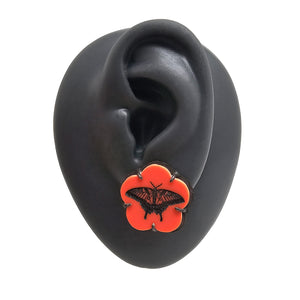Coral Butterfly Earrings-Earrings-Kelly Jean Conroy-Pistachios