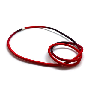 Coral Flame Knot Necklace-Necklaces-Gilly Langton-Pistachios