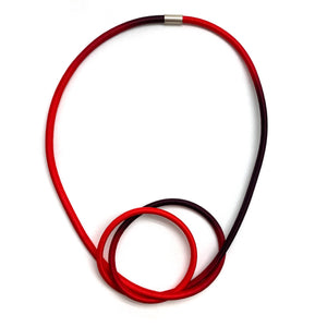 Coral Flame Knot Necklace-Necklaces-Gilly Langton-Pistachios