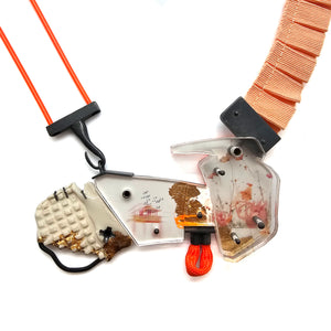 Coral Poppy Necklace-Necklaces-Mélanie Denis-Pistachios