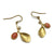 Coral and Diamond Dangle Earrings-Earrings-Liaung-Chung Yen-Pistachios