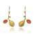 Coral and Diamond Dangle Earrings-Earrings-Liaung-Chung Yen-Pistachios