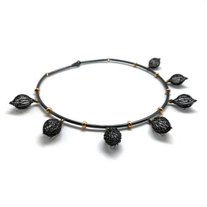 Crochet Droplet Necklace-Necklaces-Sowon Joo-Pistachios