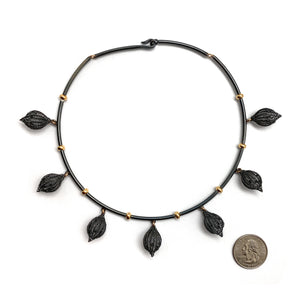 Crochet Droplet Necklace-Necklaces-Sowon Joo-Pistachios