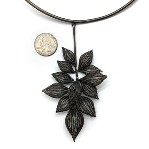 Crochet Flower Bud Necklace-Necklaces-Sowon Joo-Pistachios