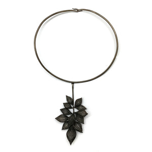 Crochet Flower Bud Necklace-Necklaces-Sowon Joo-Pistachios