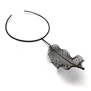 Crochet Leaf Necklace