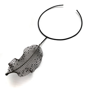 Crochet Leaf Necklace