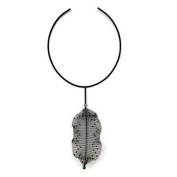 Crochet Leaf Necklace