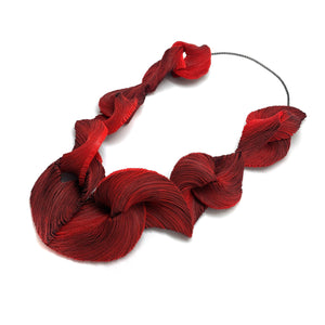Crossing The Chasm Series - Red Necklace 2-Necklaces-Yong Joo Kim-Pistachios